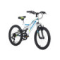 KS Cycling Bicicleta de montaña Fully 20 Zodiac Blanco y Verde, Juventud Unisex, 20 Zoll, 31 cm