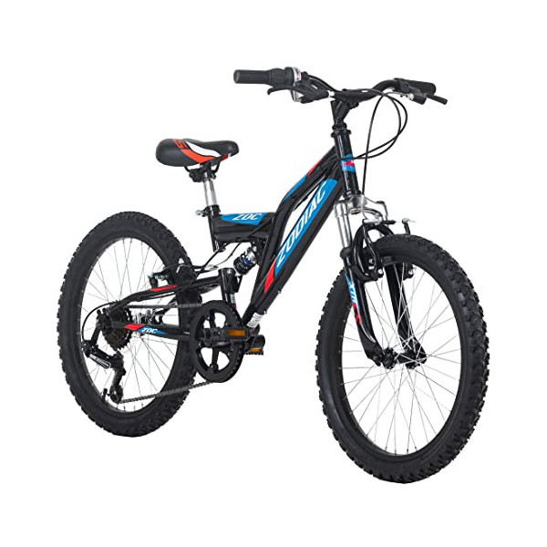 KS Cycling Bicicleta de montaña Fully 20 Zodiac, Juventud Unisex, Rojo/Negro, 20 Zoll, 31 cm