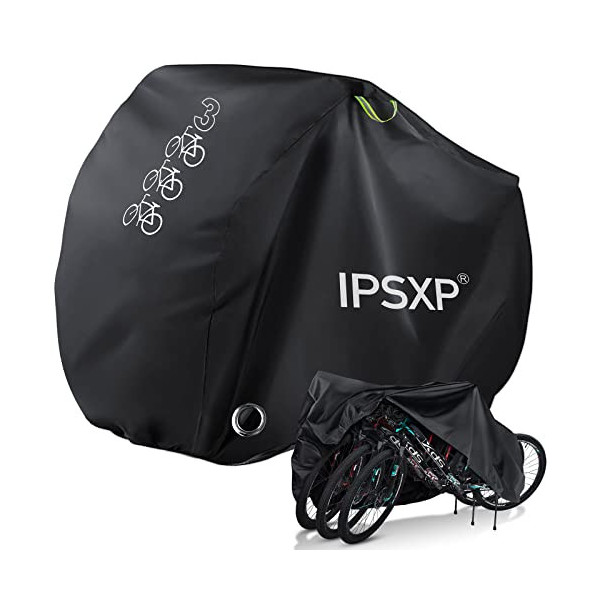 IPSXP Funda Bicicleta Exterior,210D Oxford Cubierta Protector Impermeable al Aire Libre Lluvia/UV/Polvo/Nieve con Orificio,Pu
