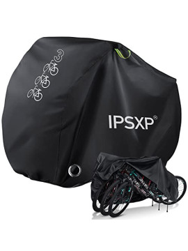 IPSXP Funda Bicicleta Exterior,210D Oxford Cubierta Protector Impermeable al Aire Libre Lluvia/UV/Polvo/Nieve con Orificio,Pu