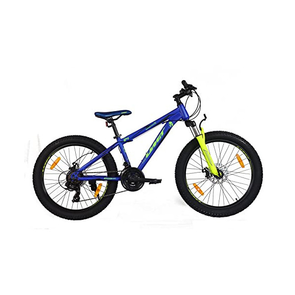Umit Spartan X Bicicleta, Juventud Unisex, Azul-Amarilla, 24"