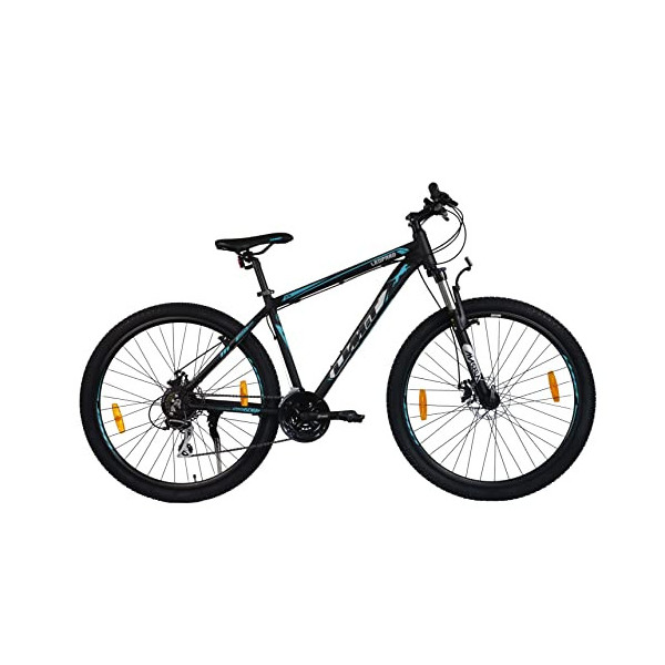 Umit Leopard Bicicleta, Adultos Unisex, Negra-Azul, 29" T.18