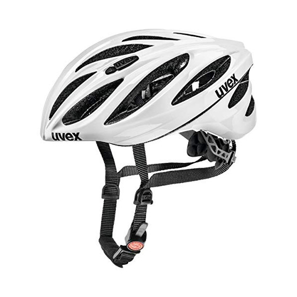 uvex boss race, casco Performance seguro unisex, ajuste de talla individualizado, ventilación optimizada, white, 55-60 cm