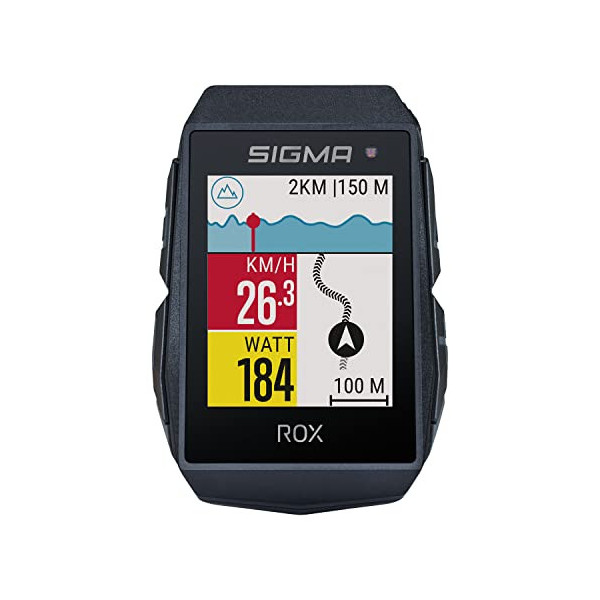SIGMA SPORT ROX 11.1 EVO Negro | Ciclocomputador inalámbrico GPS y navegación, con Soporte GPS | Navegación GPS en Exteriores