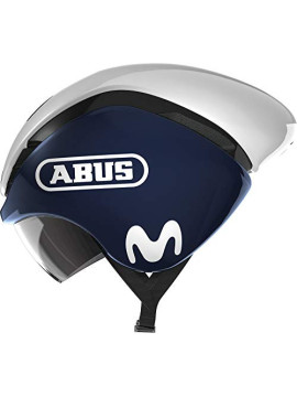 ABUS GameChanger TT - Casco de ciclismo contrarreloj aerodinámico con ventilación óptima - Para hombre y mujer - Azul / Blanc