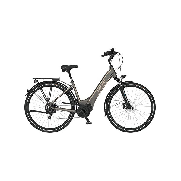 Fischer Cita 6.0i Bicicletas eléctricas, E-Bike City |, Gris Platino Mate, Rahmenhöhe 44 cm