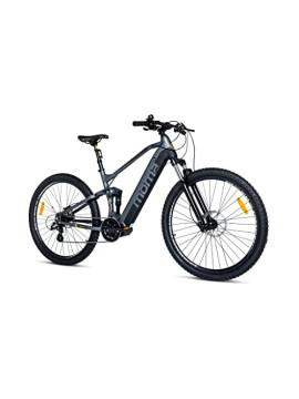 Moma Bikes Bicicleta Electrica, EMTB-29"PRO Full Suspension Central Motor, SHIMANO Altus 8v & Frenos Disco Hidráulicos Bateri