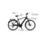 Fischer Viator 4.1i, Trekking | Bicicleta eléctrica, Negro Mate, Rahmenhöhe 50 cm