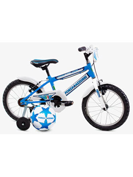 Forza Azzurri MTB 16" Bicicleta de montaña, Bebés niños, Azul Oscuro y Blanco