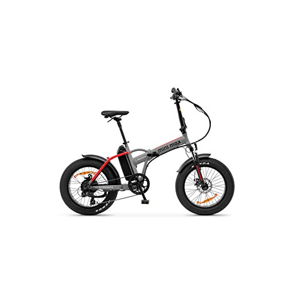 Argento New Mini MAX Red Black Bicicletas, Adultos Unisex, Gris, Única Talla