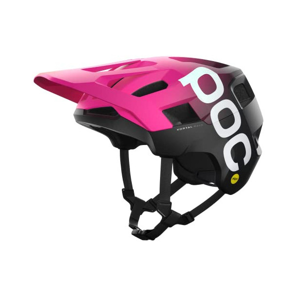 POC Cortal Race MIPS Casco de Bicicleta, Unisex Adulto, Rosa Fluorescente/uranio Negro Mate, L  59-62cm 