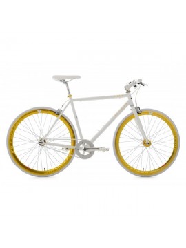 KS Cycling Bike pegado RH 53 cm, blanco de oro, 28, 143R