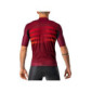castelli Endurance Pro Jersey Camiseta, Hombre, Burdeos/Red-Naranja, L