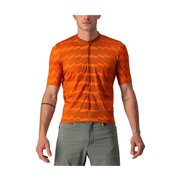 castelli Unltd Sterrato Jersey Camiseta, Hombre, Spice Orange/Orange Rust, L