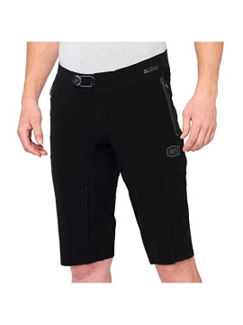 100% MTB WEAR Celium Shorts Black-34 Pantalón Corto, Unisex Adulto, Black  Negro , 34
