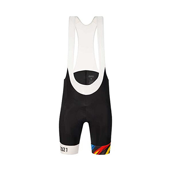 Santini Karma EVO-Bib Shorts Splashes Design Flanders 2021 Culotte, Sport, BI  Blanco , XS