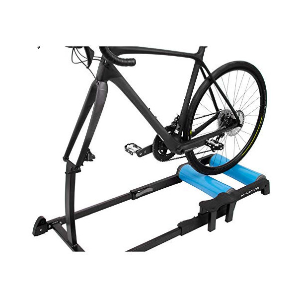 M-Wave Unisex - YokenRoll 65 - Carrete de Entrenamiento para Bicicleta, Color Negro/Azul, para 26"-29"