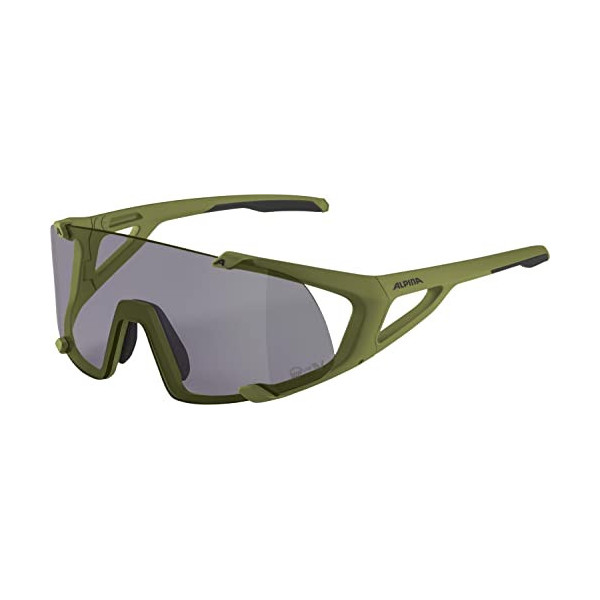 ALPINA Unisex - Adultos, HAWKEYE S Q-LITE V gafas deportivas, olive matt/purple, One Size