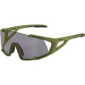 ALPINA Unisex - Adultos, HAWKEYE S Q-LITE V gafas deportivas, olive matt/purple, One Size