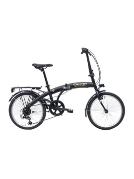 Discovery 2722 Bicicleta Plegable 20 Negro Mate, Adultos Unisex, 20