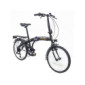 Discovery 2722 Bicicleta Plegable 20 Negro Mate, Adultos Unisex, 20