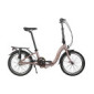U.GO Now U•go I3-Bicicleta Plegable de 20", Entrada Baja Ruedas, Unisex, marrón, Uni