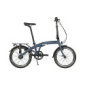 U.GO Dare U•go I7-Bicicleta Plegable  20"  Ruedas, Unisex, Azul, Uni