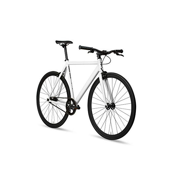 6KU Fixie Urban Trackbike - Bicicleta de Aluminio  49 cm, Marcha rígida 