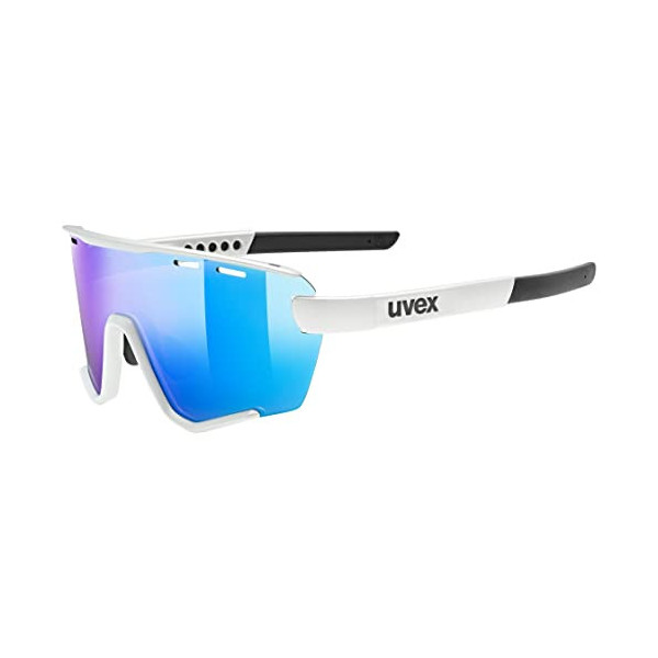 Uvex Gafas deportivas unisex para adultos, estilo deportivo 236 S, incluye lentes intercambiables, ajuste ajustado, color azu