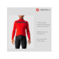 CASTELLI Puro 3 Jersey FZ Sweatshirt, Hombre, Red/Black Reflex, Extra-Large