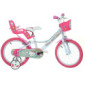 Dino Bikes - Bicicleta Hello Kitty, 16 pulgadas
