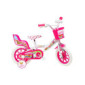 Unicorn Bicicleta para niños, Blanco-Rosa, 12"  30,5 cm 
