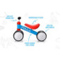 meteor Bicicleta sin Pedales para Niños 1-5 años hasta 20 kg Ultraligera Mini Bici Bebés Infantil Andadores Bebé Equilibrio c