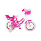 Volare 2067 Bicicleta Infantil, Unisex-Youth, Blanco, Rosa, Kleinkind