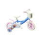A.T.L.A.S. Bicicleta de 10 Pulgadas para niños y niñas, Frozen con Cesta Delantera, Guardabarros, cárter, Ruedas y 2 estabili