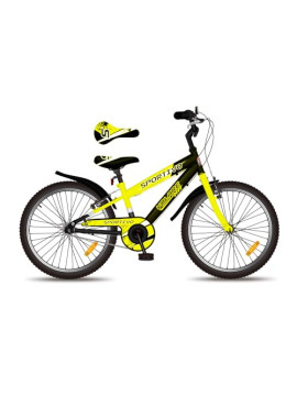 Kubbinga Bicicleta Deportiva Amarilla Bola Pulgadas, Unisex niños, 20"  50,8 cm 