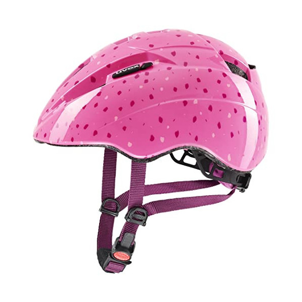 uvex kid 2, casco infantil ligero, ajuste de talla individualizado, luz LED opcional, pink confetti, 46-52 cm