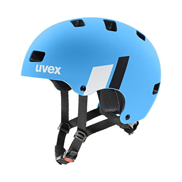 uvex kid 3 cc, casco infantil robusto, ajuste de talla individualizado, ventilación optimizada, blue-white matt, 51-55 cm
