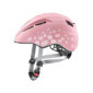 uvex kid 2 cc, casco infantil ligero, ajuste de talla individualizado, luz LED opcional, pink polka, 46-52 cm