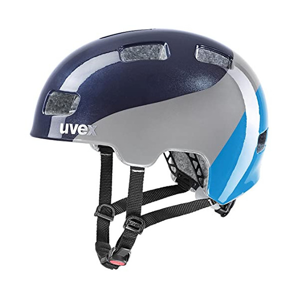 uvex hlmt 4, casco infantil ligero, ajuste de talla individualizado, ventilación optimizada, deep space, blue, 55-58 cm