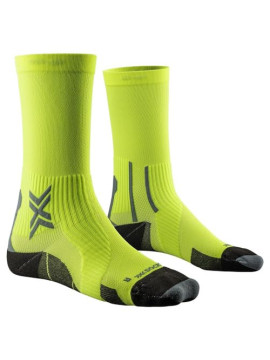 X-Socks Calcetines Crew, Fluo Yellow/Opal Black, 42-44 Hombres