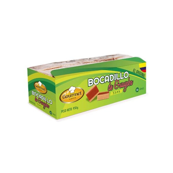 Pack de 36 Bocadillos de Guayaba - 950 g - Sabor Dulce - Alto Contenido en Vitamina C - Aporta una Dosis Extra de Energía - P