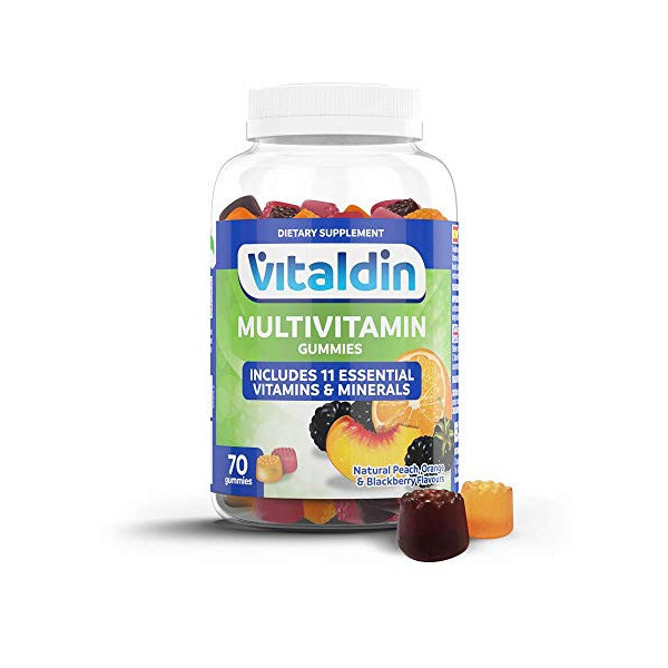 VITALDIN Multivitaminas gummies – Complemento Alimenticio para Mujer y Hombre Adulto con 11 Vitaminas & Minerales - 70 gomino