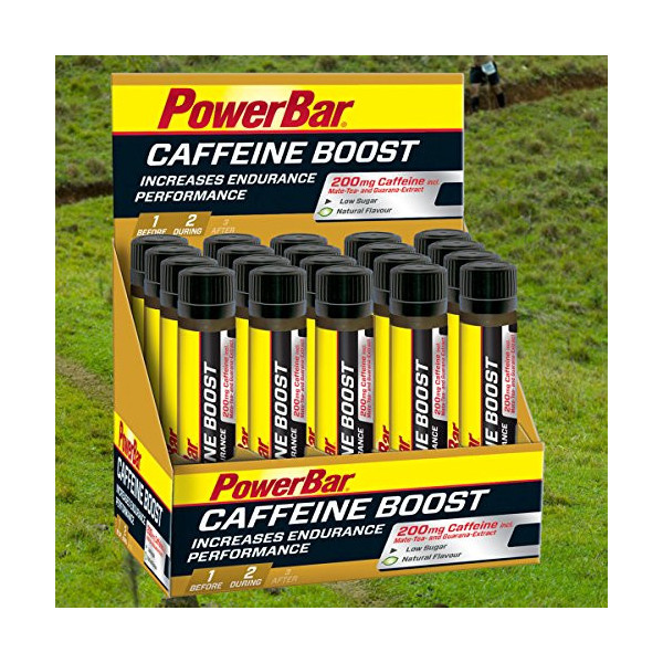 Powerbar Caffeine Boost Ampollas 20 x 25ml - Suplemento con 200 MG de cafeína