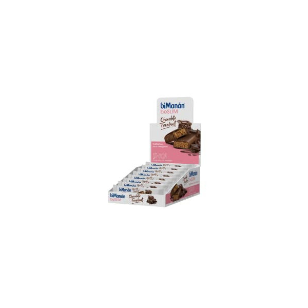 BIMANÁN BESLIM - Barritas Sustitutivas Chocolate Fondant, para ayudarte a controlar tu peso, Chocolate Fondant, Expositor  30