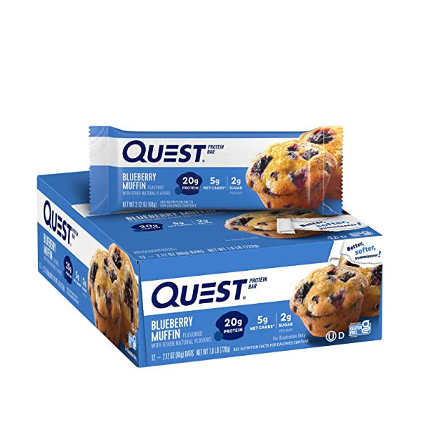 Quest Nutrition Oatmeal Blueberry Muffin  12 Count 