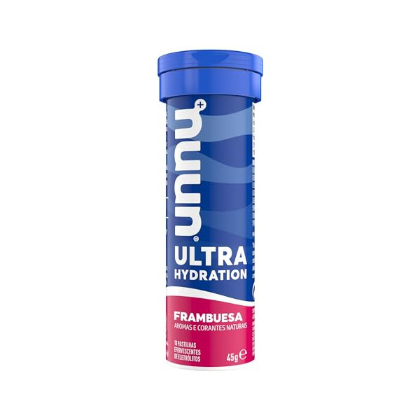 Nuun ULTRA Frambuesa Comprimidos Efervescentes con Electrólitos y Vitamina C, Contribuye a una Óptima Hidratación y Funcionam