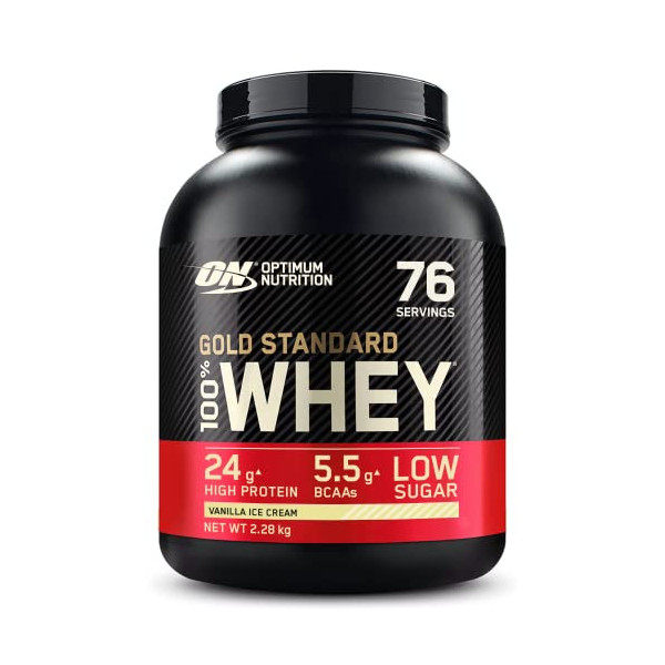 Optimum Nutrition Gold Standard 100% Whey, Proteína en Polvo para Recuperacíon y Desarrollo Muscular con Glutamina Natural y 