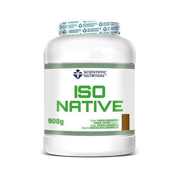 Scientiffic Nutrition - ISO Native, Proteina de Suero de Leche Nativa, Aumentar Masa Muscular, Proteínas Whey, con el Sello P