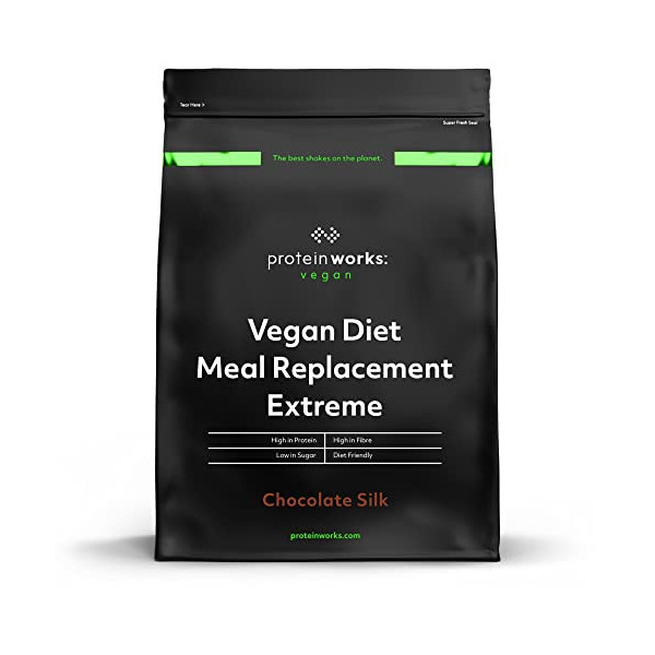 Sustitutivo de Comida Dietético Vegano Extreme | Batido bajo en calorías para perder peso | Vitaminas & minerales esenciales 